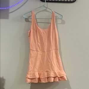 JoyLab Peach Ruffle Hem Athletic Dress